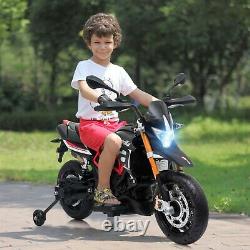 Aprilia Licensed 12V Kids Ride on Motorcycle Electric Dirt Bike withTraining Wheel