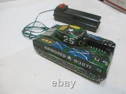 Armored Attack Set In Box Battery Op Tested Works Made In Japan Marx