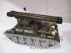 Army Rocket Tank Mib Battery Operated Made N Japan Tested Works-all Tin