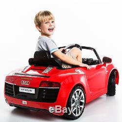Audi R8 Spyder 12V Electric Kids Ride On Car Licensed MP3 RC Remote Control Red