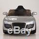 Audi R8 Style 12V Kids Ride On Car Battery Power Wheels Remote Control RC Silver