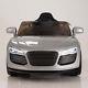 Audi R8 Style 12v Kids Ride On Car Battery Power Wheels Remote Control Rc Silver