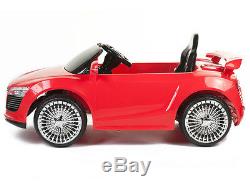 Audi R8 Style 12V Kids Ride On Car Electric Powered Wheels Remote Control RC