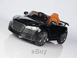 Audi R8 Style Kids 12V Battery Power Wheels Ride On Car MP3 RC Remote Black