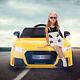 Audi Tt 12v Electric Kids Ride On Car Licensed Mp3 R/c Remote Control Yellow