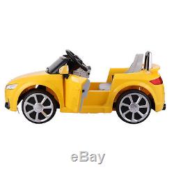 Audi TT 12V Electric Kids Ride On Car Licensed MP3 R/C Remote Control Yellow