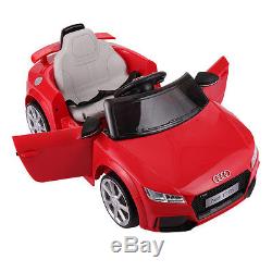 Audi TT 12V Electric MP3 LED Lights RC Remote Control Kids Ride On Car Licensed