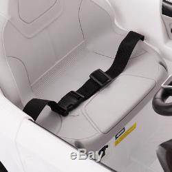 Audi TT 12V Electric MP3 LED Lights RC Remote Control Kids Ride On Car White