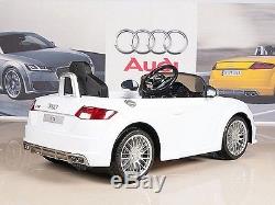 Audi TT 12V Kids Ride On Car Battery Power Wheels + RC Remote White