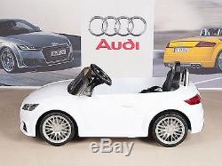 Audi TT 12V Kids Ride On Car Battery Power Wheels + RC Remote White