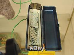 Battery Operated 1950s Jungle Jumbo Teddy Roosevelt Safari Toy + Box Political