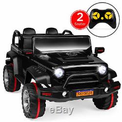 BCP 12V 2.2MPH Kids 2-Seater Ride-On Truck with Parent Control, MP3 Player