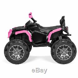 BCP 12V Kids 4-Wheel ATV Ride-On Car with 3.7mph Max, Lights, AUX Jack