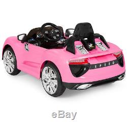 BCP 12V Kids Remote Control Ride-On Car with Lights, MP3, AUX