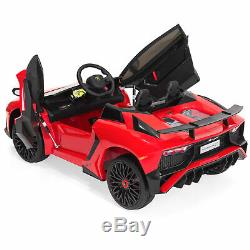 BCP 12V Kids Ride-On Lamborghini Aventador SV Sports Car Toy with Parent Control