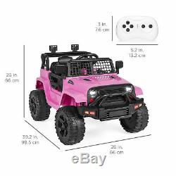 BCP 12V Kids Ride-On Truck Car with Parent Remote Control, Spring Suspension
