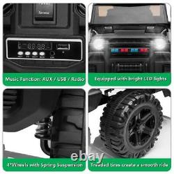 BLACK 12V Kids Ride on Truck Battery Powered Electric Car With Remote Control Safe