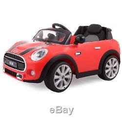 BMW MINI Hatch 12V MP3 RC Electric Kids Ride On Car Licensed Remote Control Red