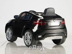BMW X6 12V Ride On Kids Battery Powered Wheels Car + RC Remote Black