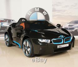 BMW i8 12V Ride On Kids Battery Power Wheels Car RC Remote Black