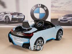BMW i8 12V Ride On Kids Battery Power Wheels Car RC Remote Blue