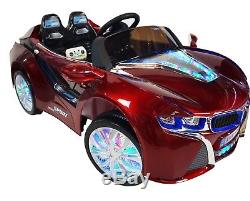 BMW i8 Style 12V Battery Powered Electric Ride On Toy Car RC Remote Control Red