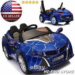 BMW i8 Style Ride On Electric Toy Car For Kids with Parental Remote Control Blue