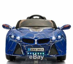 BMW i8 Style Ride On Electric Toy Car For Kids with Parental Remote Control Blue