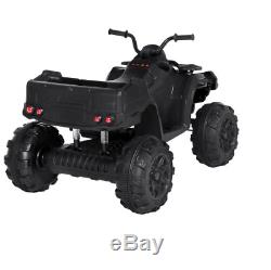 BRAND NEW BLACK 12V Powered Extra-Large Kids ATV Quad 4 Wheeler Ride