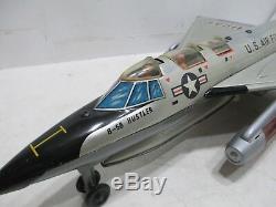 B-58 Hustler Supersonic Atomic Bomber Battery Op Vg Cond Made By Marx Japan