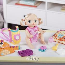 Baby Alive Go Bye Bye Blonde Hair Doll Kids Girls Toy Playset Gift Crawls Talks