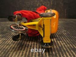 Bandai Cyling Daddy Battery Operated ca. 1960s #4083 Tin and Cloth with Box Works