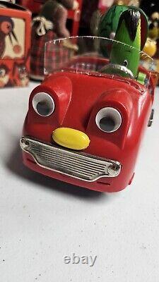 Bandai Musical Vegetable Fruit Truck Tin Toy 1968 Battery Operated 10 Working