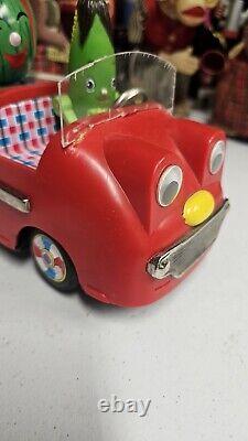 Bandai Musical Vegetable Fruit Truck Tin Toy 1968 Battery Operated 10 Working