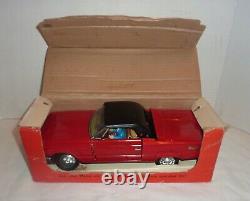 Bandai Tin Battery Operated Ford Thunderbird with Convertible Top Retractable To