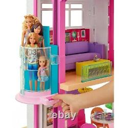 Barbie Estate DreamHouse Doll House Playset with 70+ Toys Accessories FHY73 NEW
