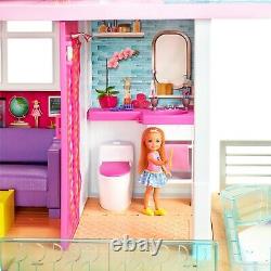 Barbie Estate DreamHouse Doll House Playset with 70+ Toys Accessories FHY73 NEW
