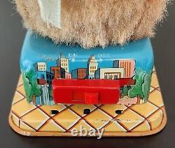 Battery Op 1950's Shoe Shine Joe Vintage Tin Toy Mint In Box Japan Works Great