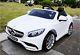 Battery Operated Ride On Car Toy Mercedes-benz S63 (model Hl169) White