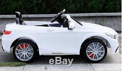 Battery Operated Ride On Car Toy MERCEDES-BENZ S63 (model HL169) White