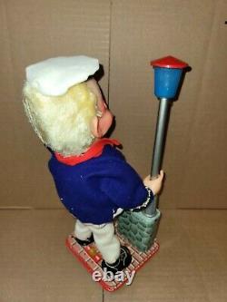 Battery Operated S&E The Drinking Captain Tin Toy Original Box Working