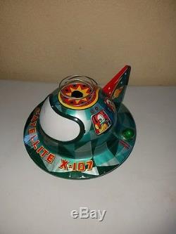 Battery Operated Satellite X-107 with Astronaut in Orbit Trade mark Modern Toys