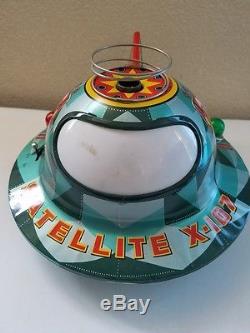 Battery Operated Satellite X-107 with Astronaut in Orbit Trade mark Modern Toys
