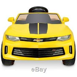 Battery Powered Car For Kids Ride On Toy 6V Electric Camaro Toddler Vehicle