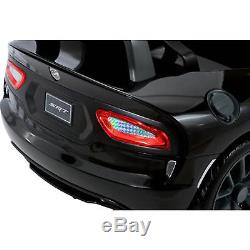 Battery Powered Car For Kids Ride On Toy 6V Electric Dodge Viper Black Vehicle