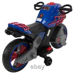Battery Powered Motorcycle For Kids Ride On Toy 6V Electric Spiderman Vehicle