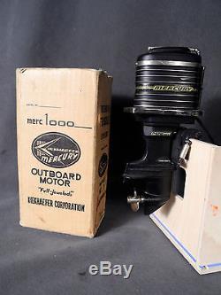 Beautiful Vintage 1957 K&O MERCURY MERC 1000 Battery Operated Toy Outboard Motor