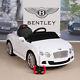Bentley Gtc 12v Ride On Kids Battery Power Wheels Car Rc Remote White