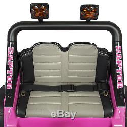 Best Choice Products 12V Ride On Car Parent Remote Control Leather Seat Pink
