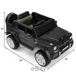 Black 12V Electric Kids Ride On Car Toy Mercedes-Benz USB MP3 LED Remote Control
